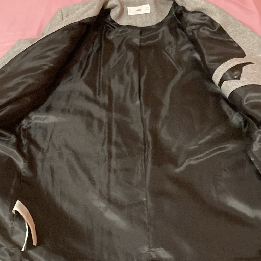 Mango Oversized Grey Blazer - image 3